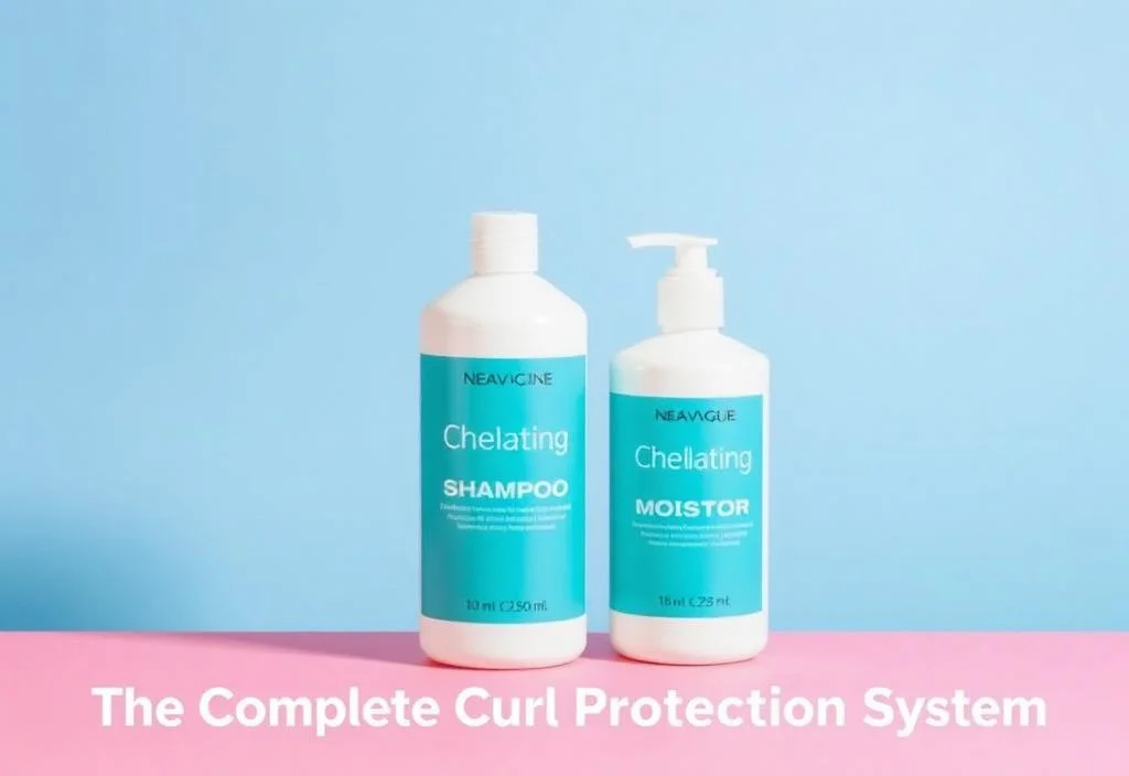 Regrowth+ Complete Curl Protection System showing shampoo and conditioner