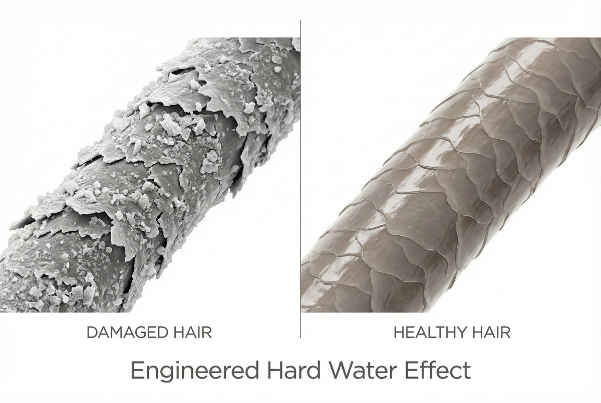 The Hidden Chemistry of Gulf Water: How Desalination Creates "Engineered Hard Water" That Destroys Hair and Skin
