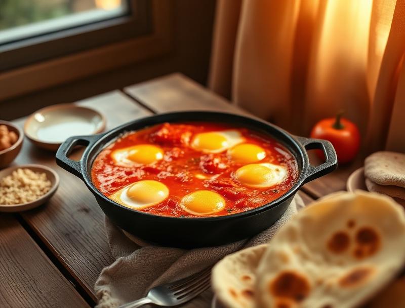 Traditional egg-based breakfast showing foods for hair growth in cultural context