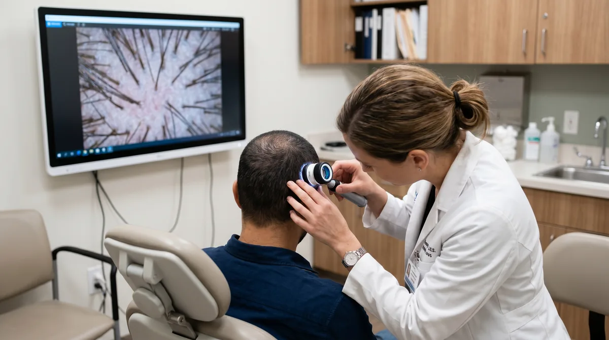 Trichoscopy: The Magnified Scalp Exam That Diagnoses Hair Loss